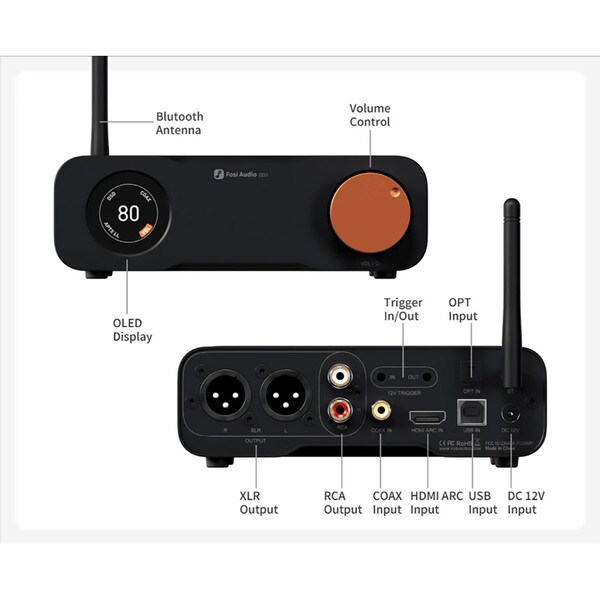 Main product image for Fosi Audio ZD3 Fully Balanced Desktop DAC235-272